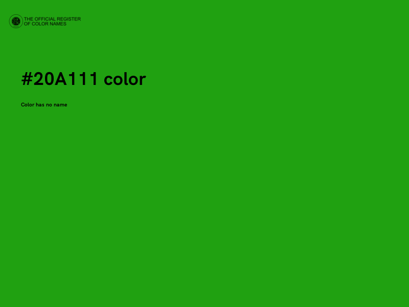 #20A111 color image