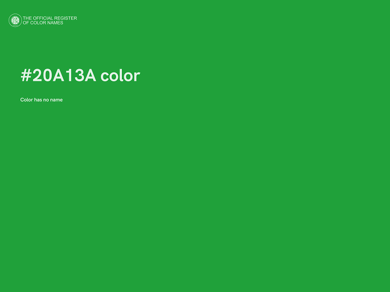 #20A13A color image