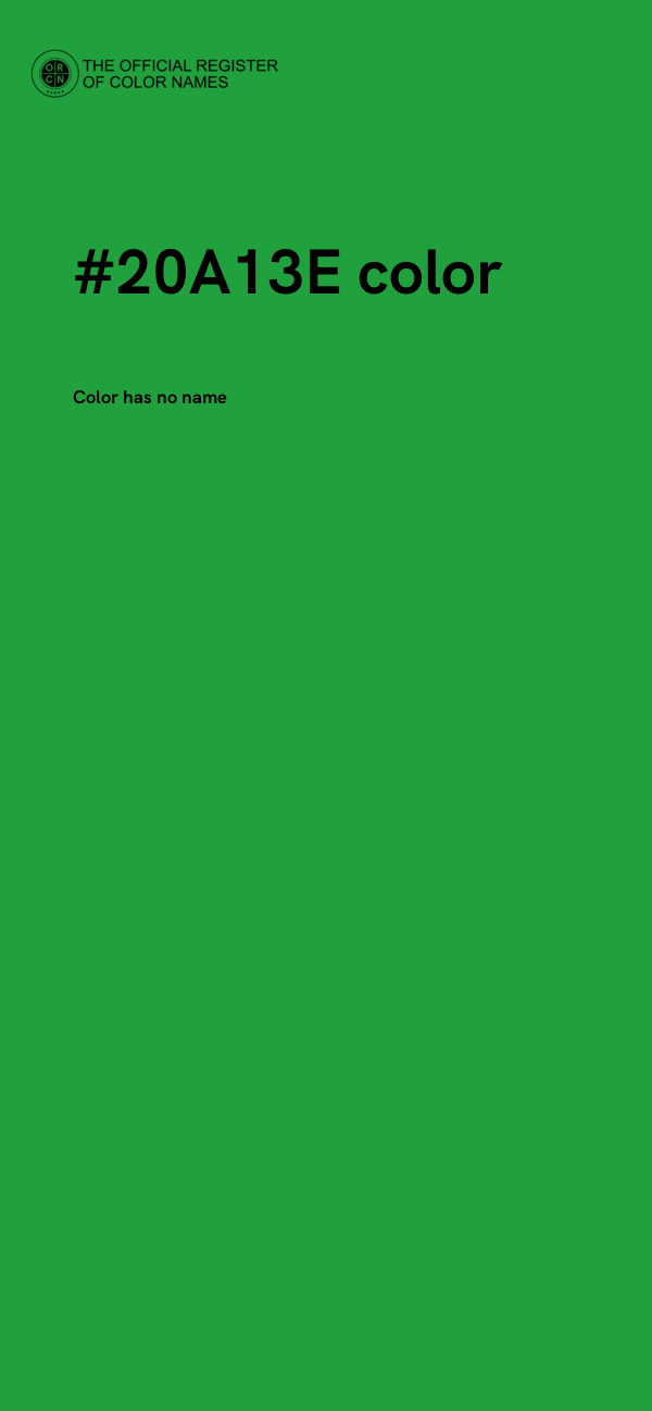 #20A13E color image