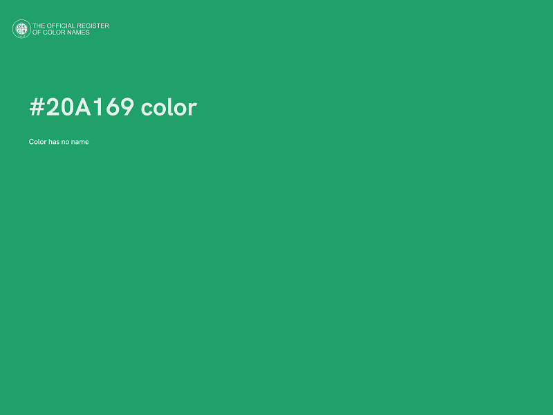 #20A169 color image