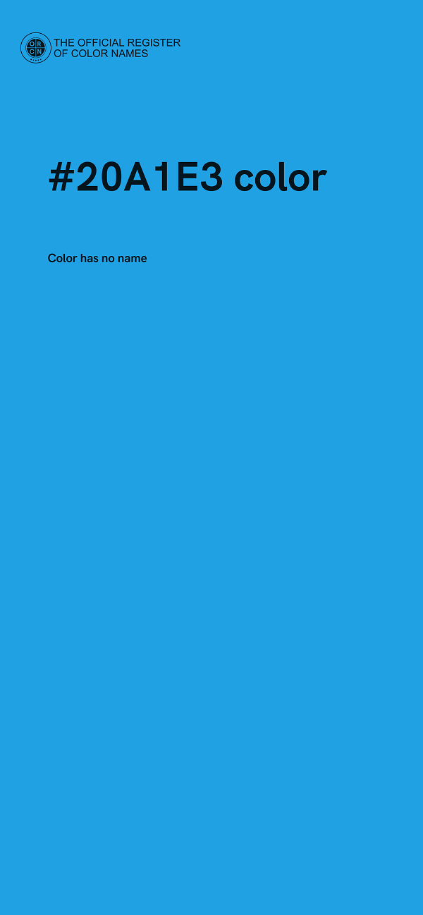 #20A1E3 color image