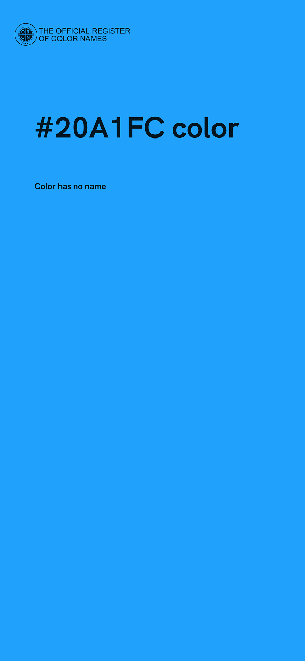 #20A1FC color image