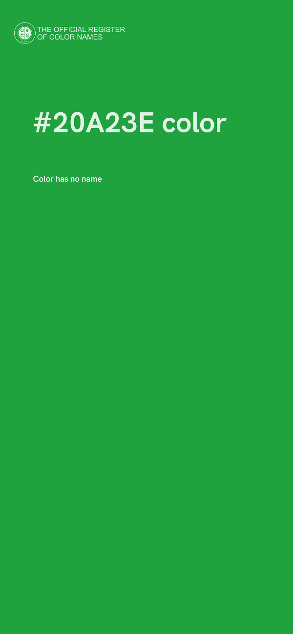 #20A23E color image