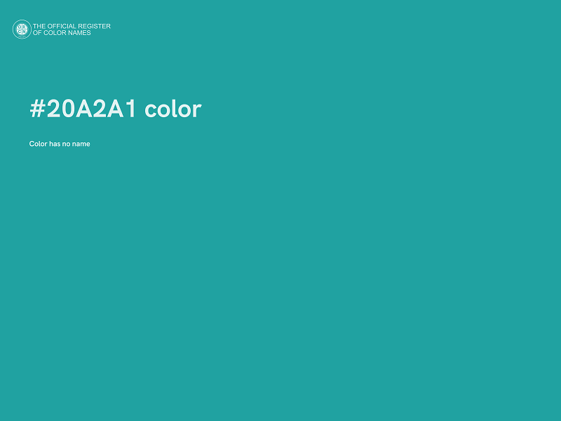 #20A2A1 color image