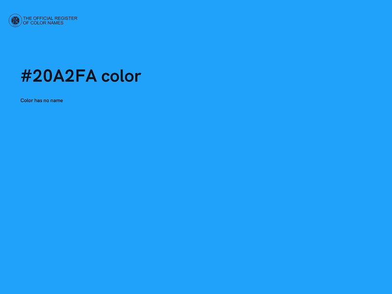 #20A2FA color image