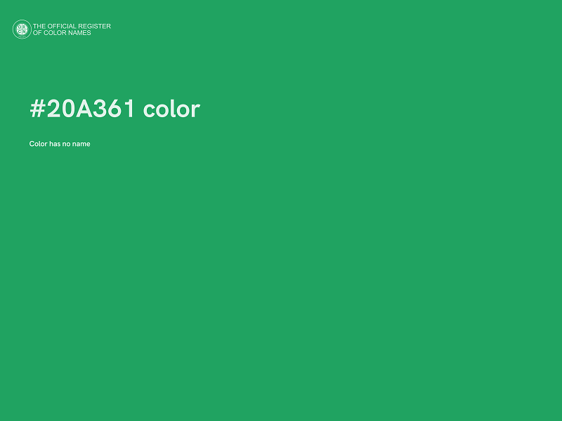 #20A361 color image