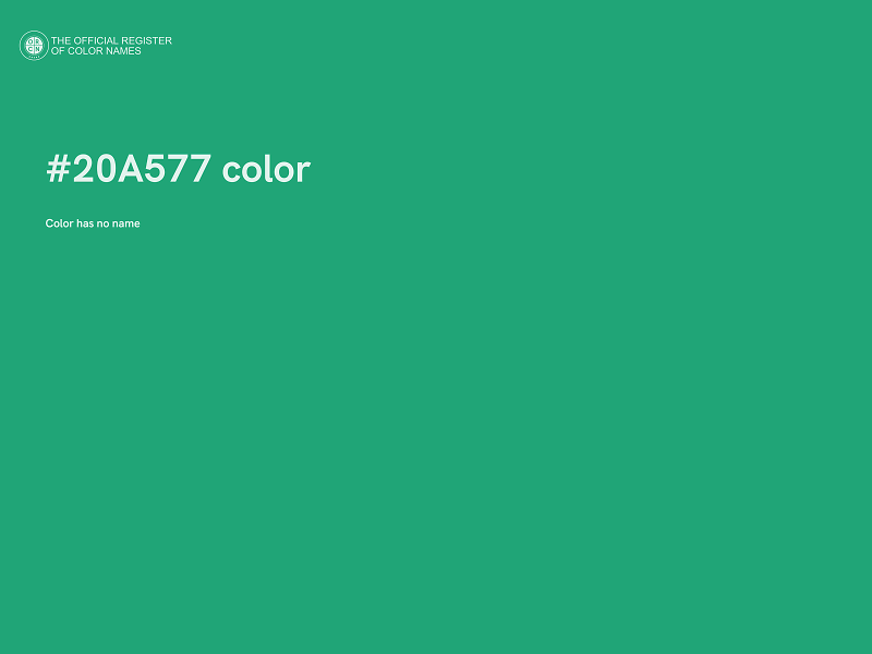 #20A577 color image