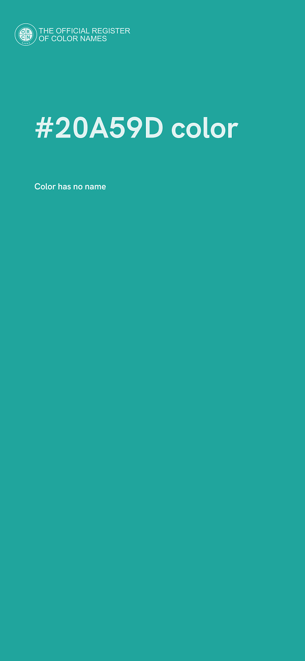 #20A59D color image