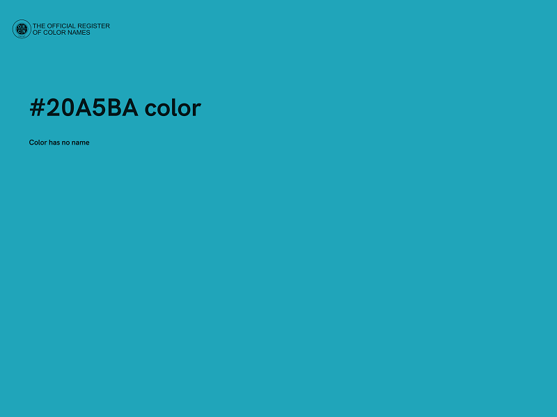 #20A5BA color image