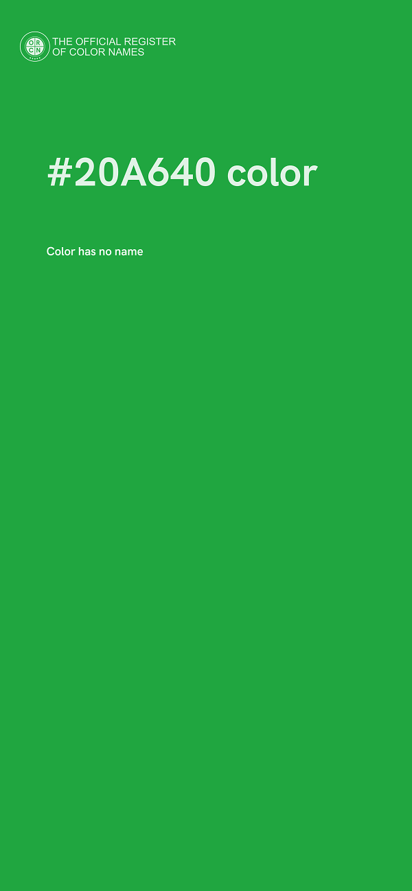 #20A640 color image