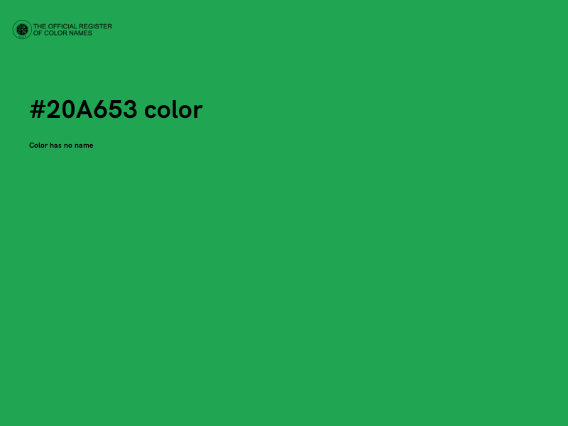 #20A653 color image