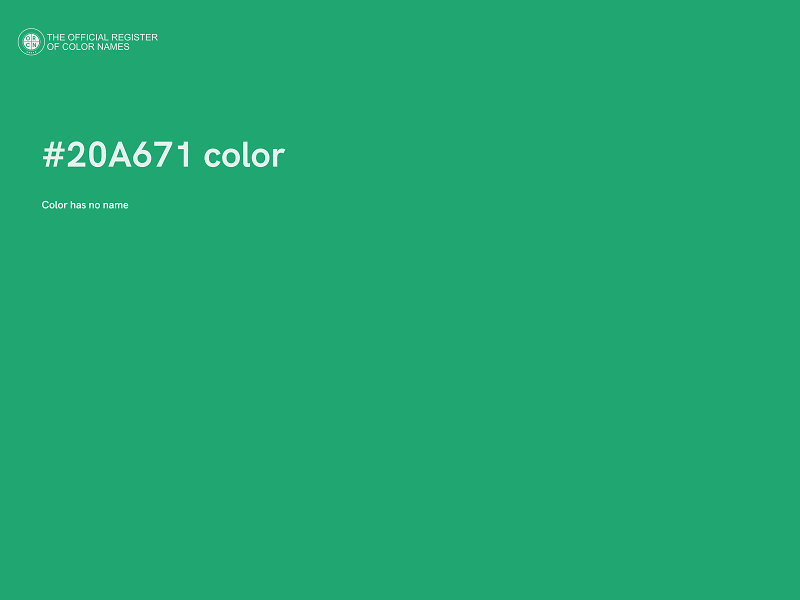 #20A671 color image