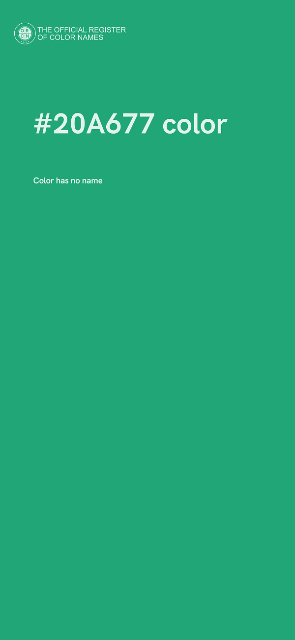 #20A677 color image