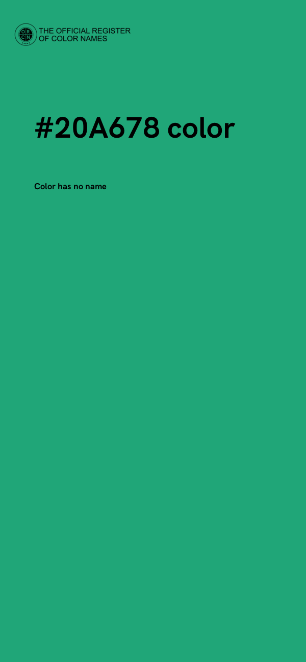 #20A678 color image