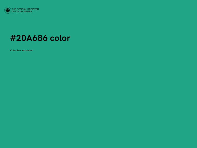 #20A686 color image