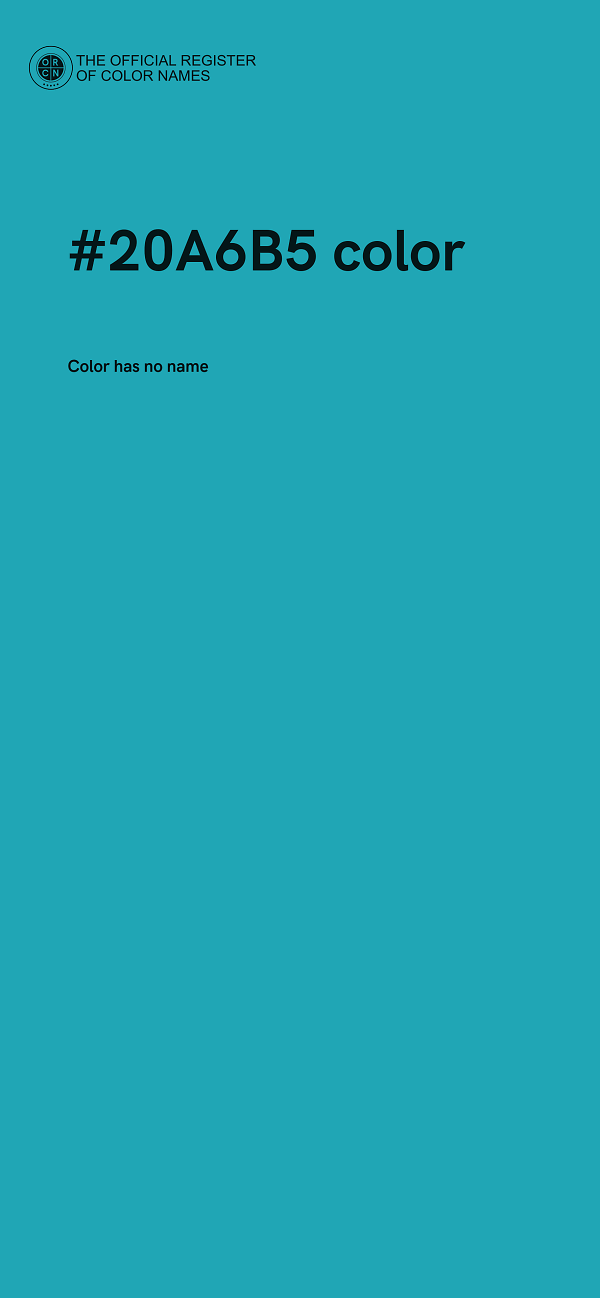#20A6B5 color image