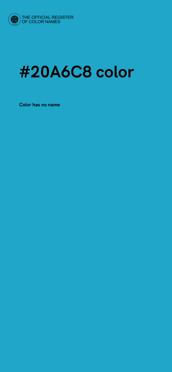 #20A6C8 color image
