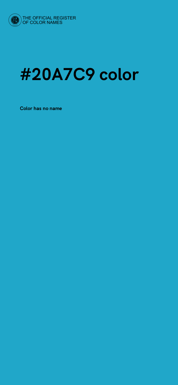 #20A7C9 color image
