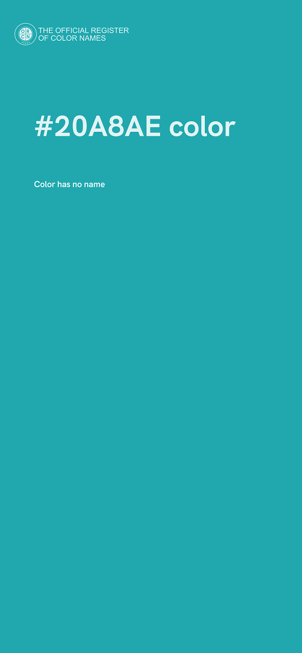 #20A8AE color image