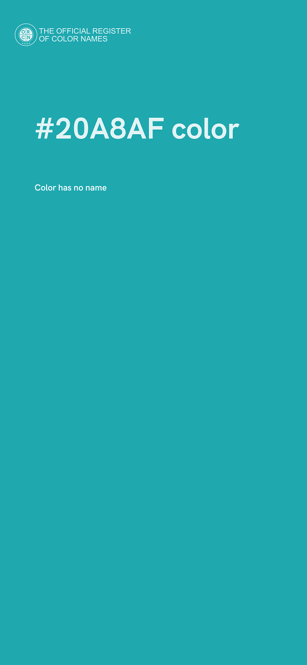 #20A8AF color image