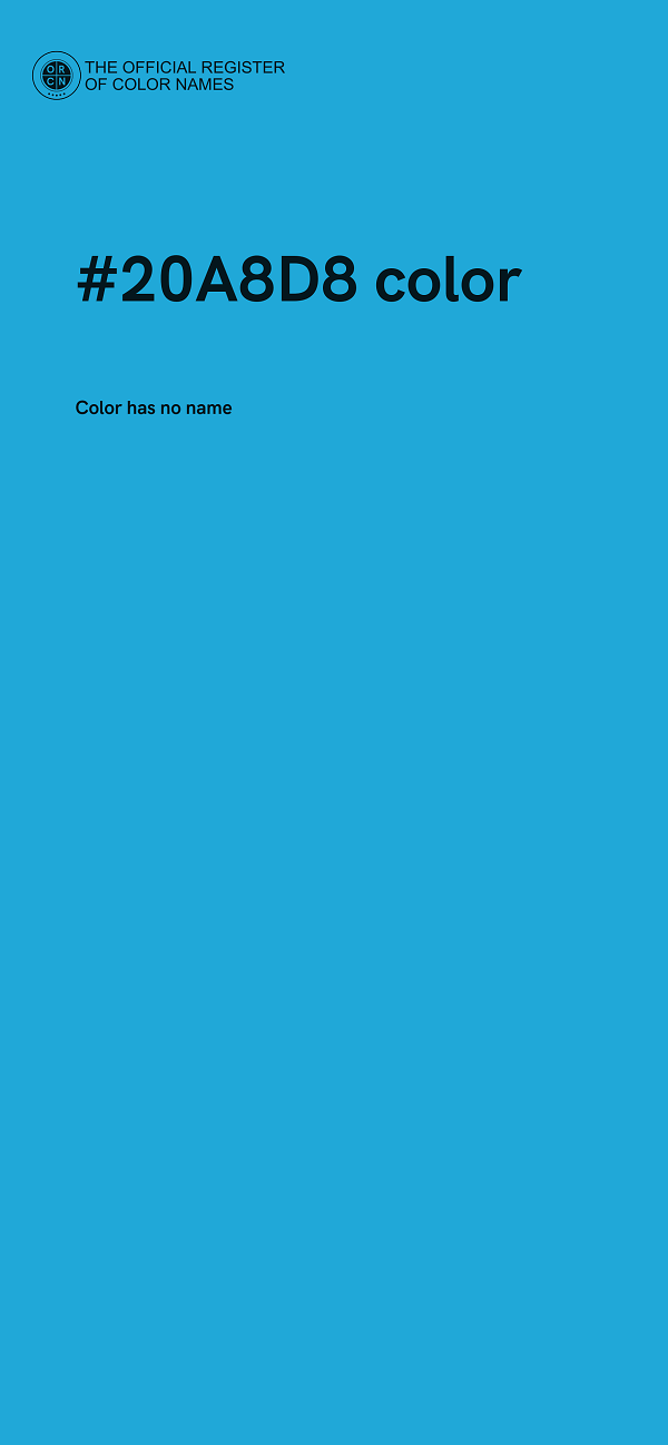#20A8D8 color image