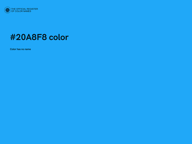 #20A8F8 color image