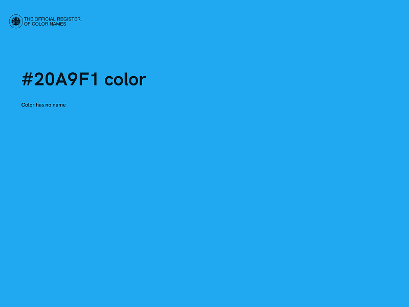 #20A9F1 color image