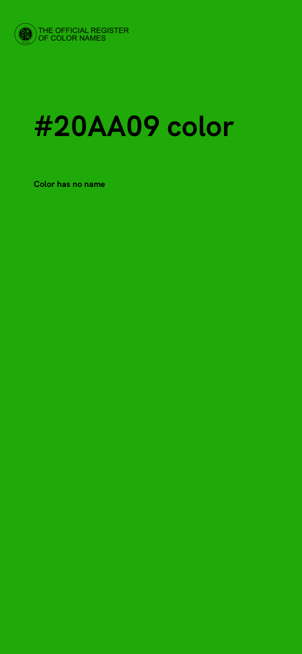 #20AA09 color image