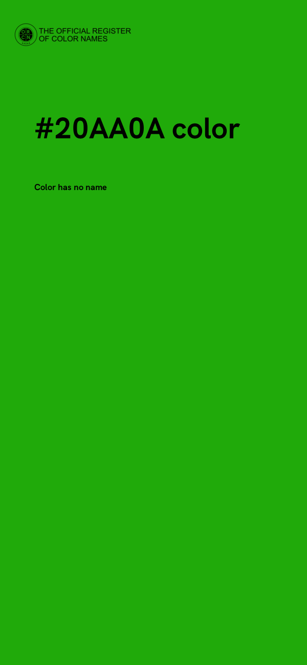 #20AA0A color image