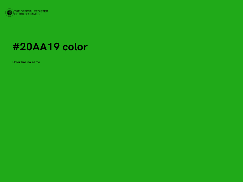 #20AA19 color image