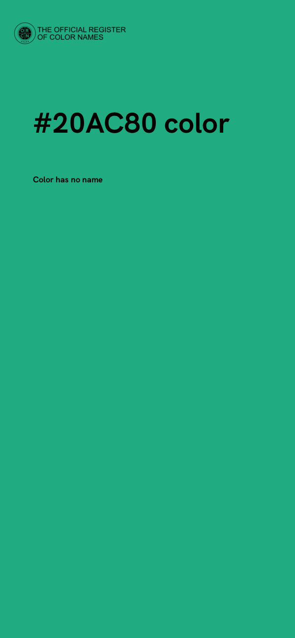 #20AC80 color image