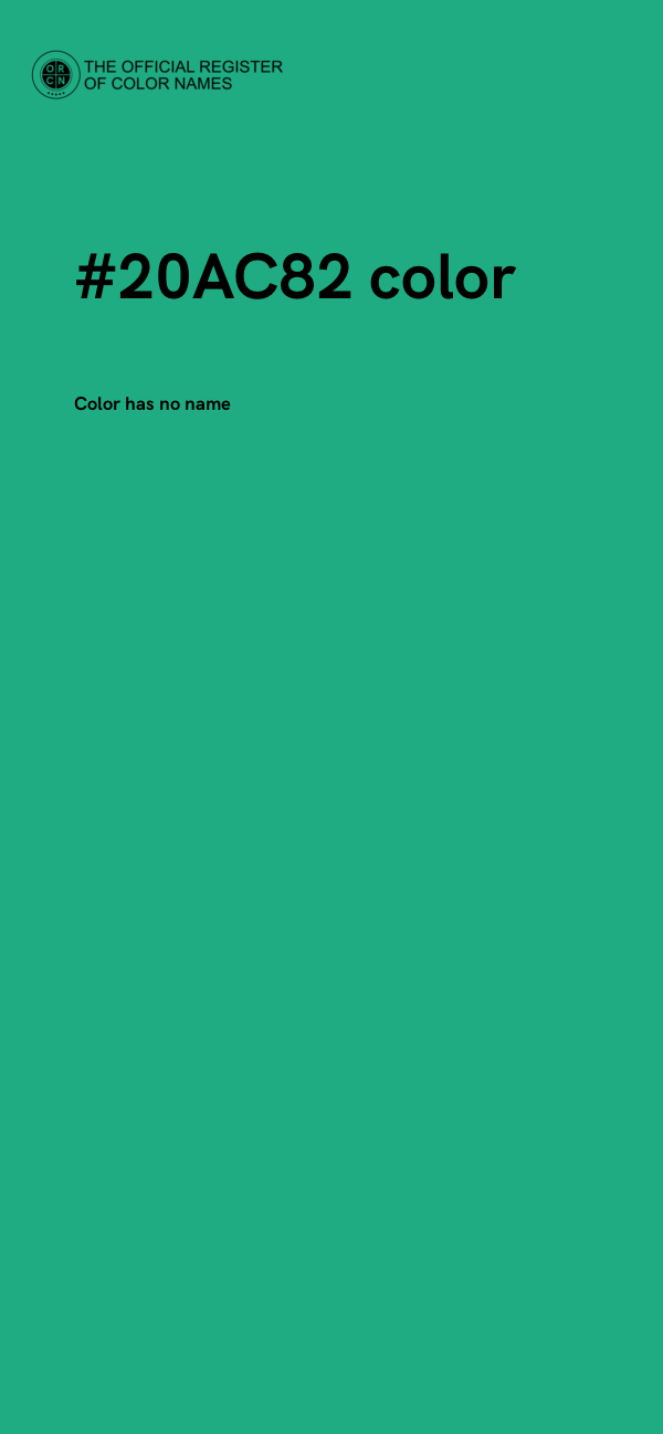 #20AC82 color image