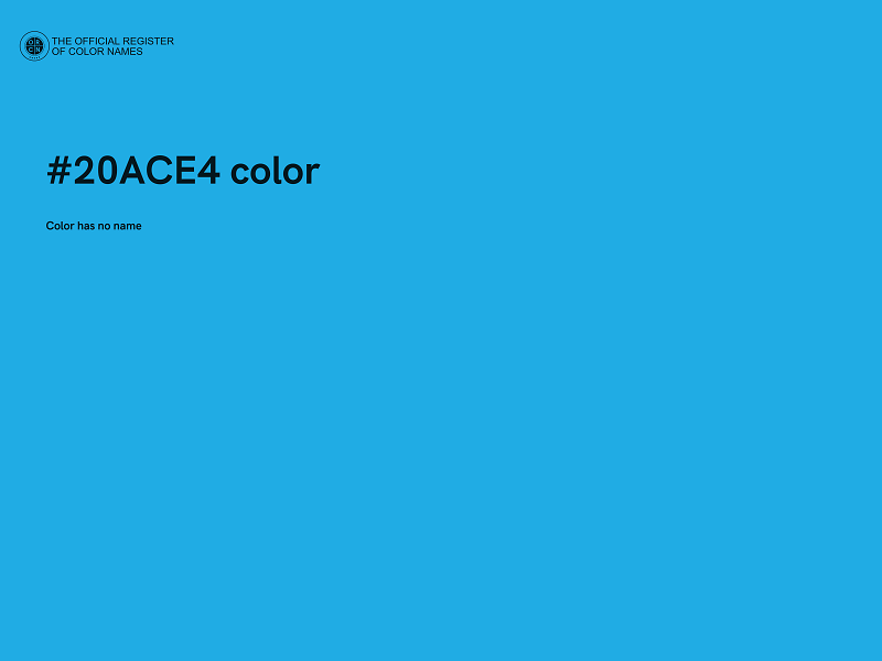 #20ACE4 color image