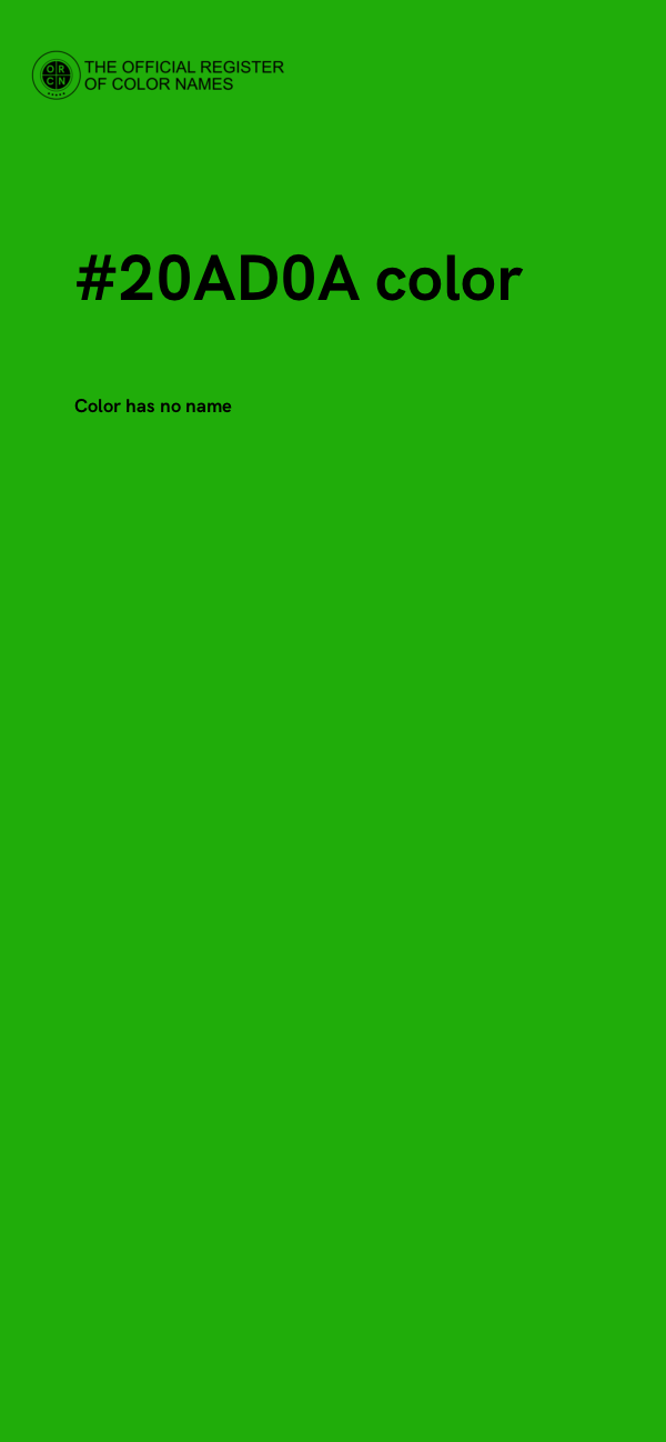 #20AD0A color image
