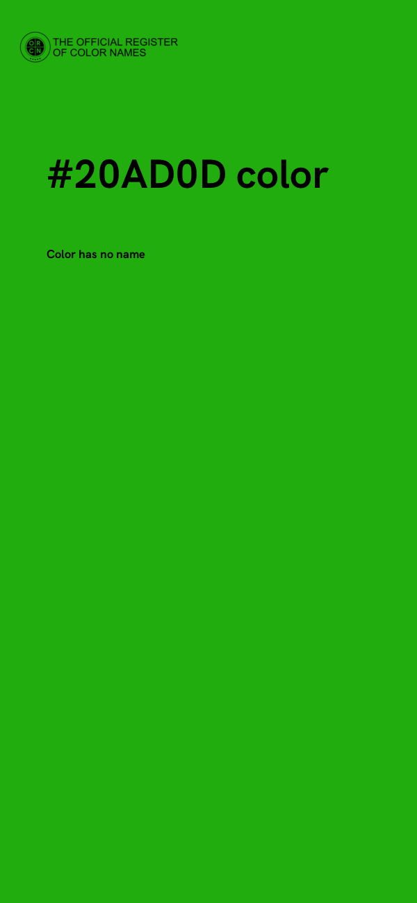 #20AD0D color image