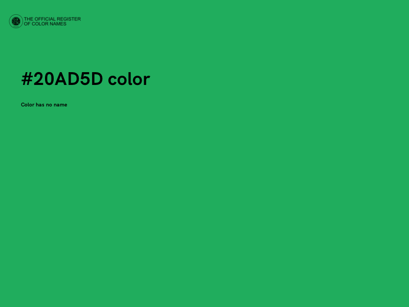 #20AD5D color image