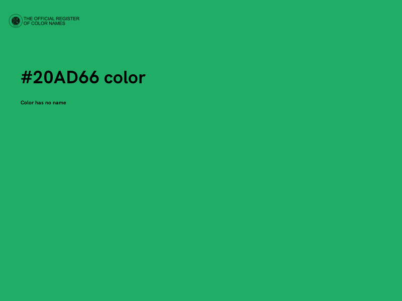 #20AD66 color image