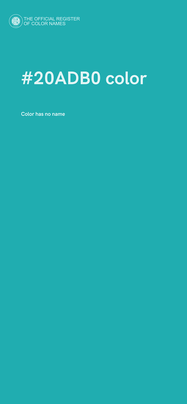 #20ADB0 color image