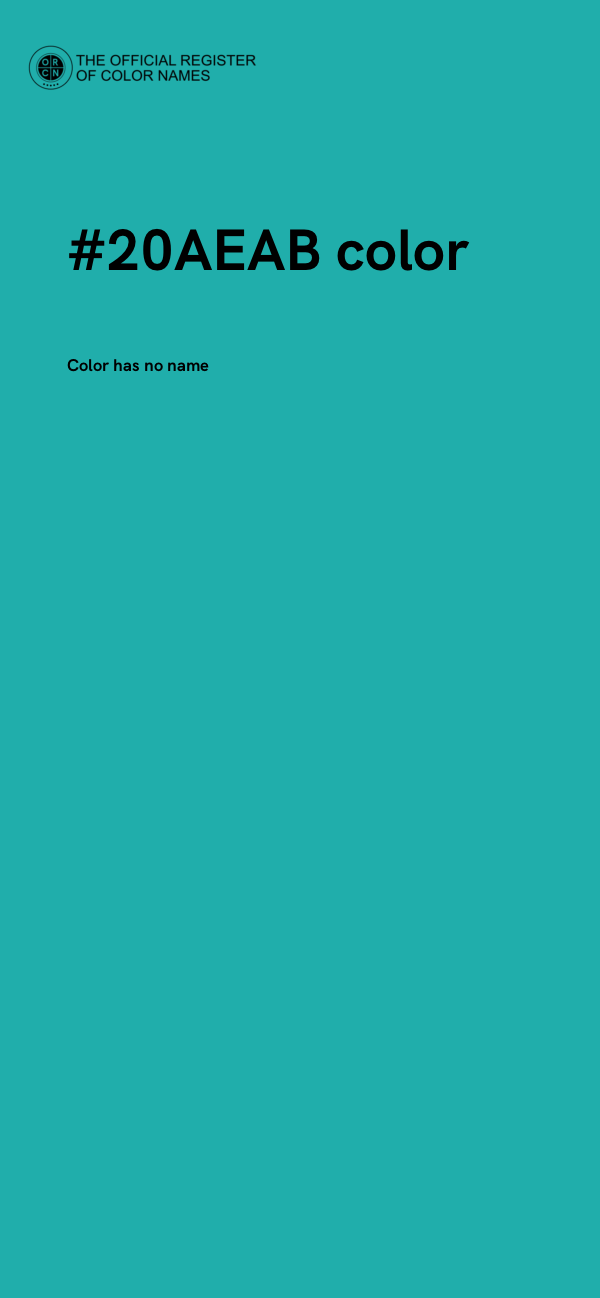 #20AEAB color image