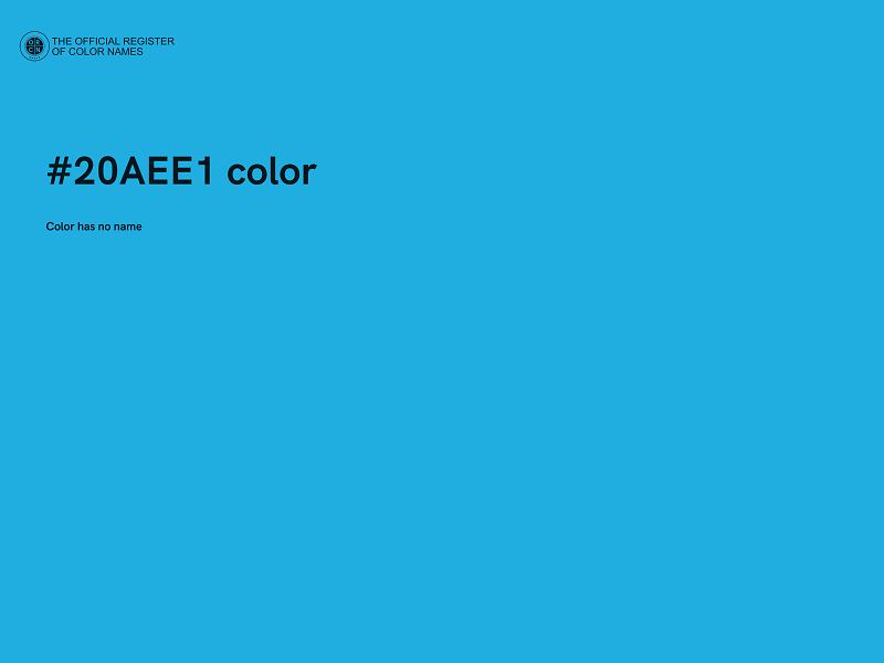 #20AEE1 color image