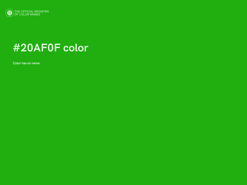 #20AF0F color image