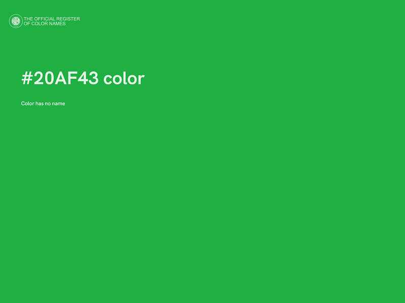 #20AF43 color image