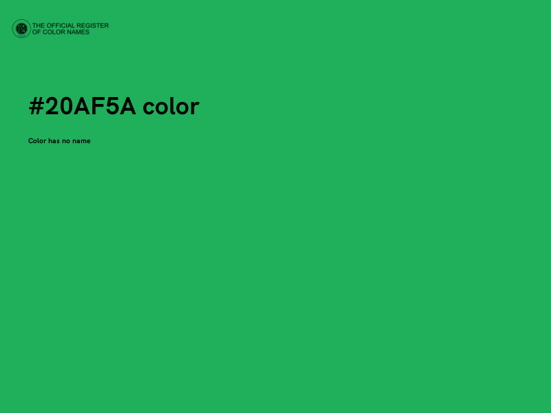 #20AF5A color image