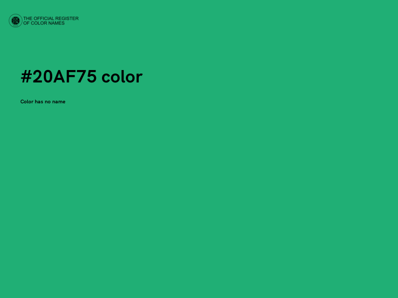 #20AF75 color image