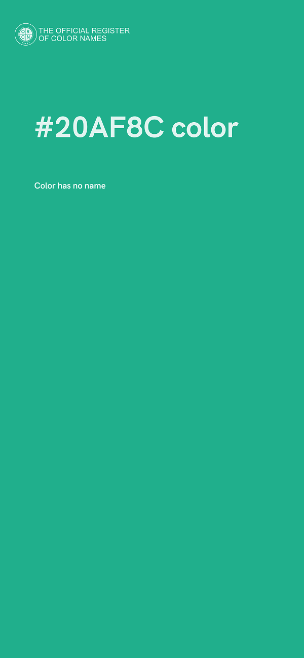 #20AF8C color image