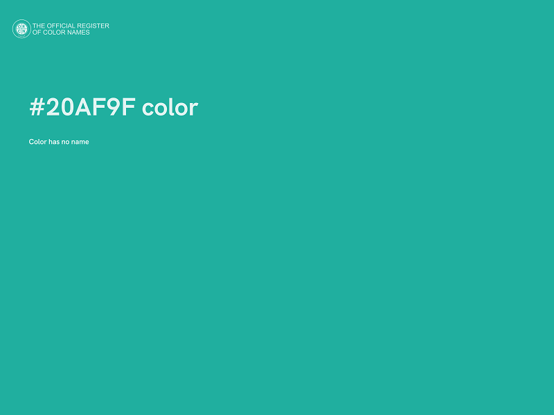 #20AF9F color image