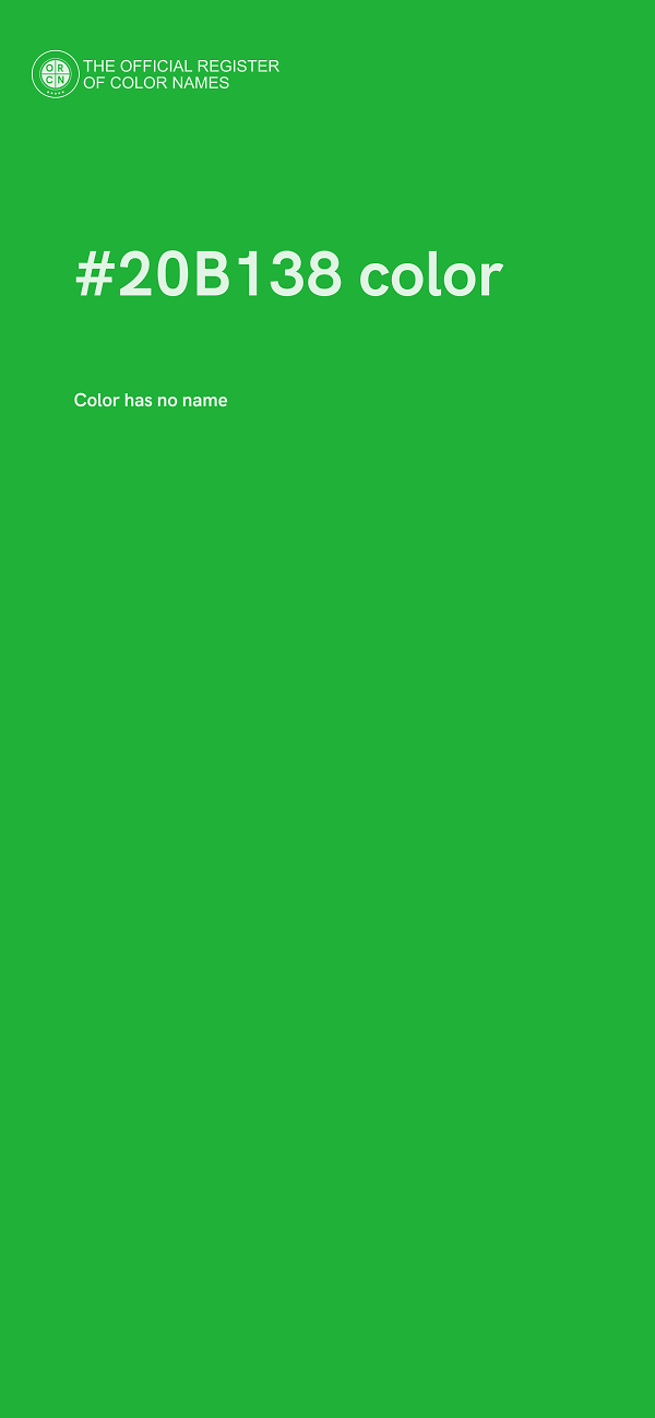#20B138 color image