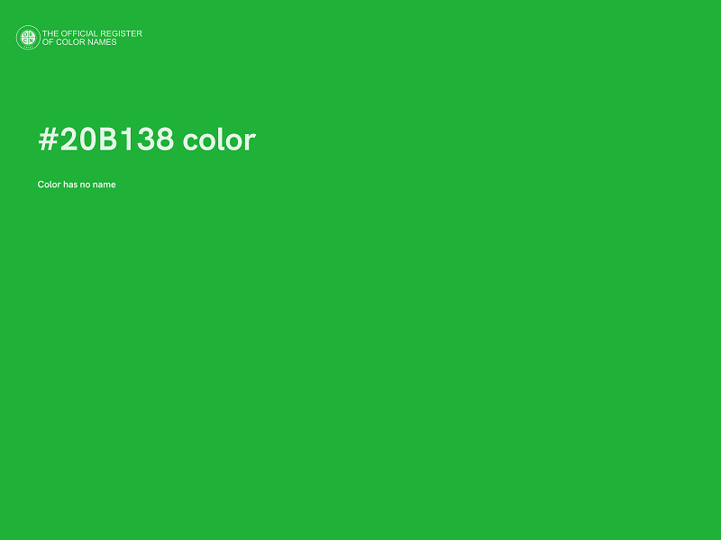 #20B138 color image