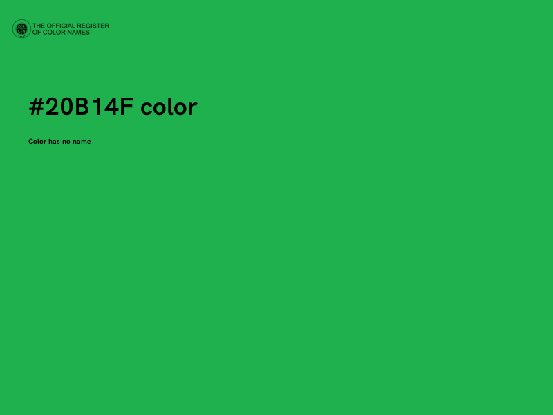 #20B14F color image