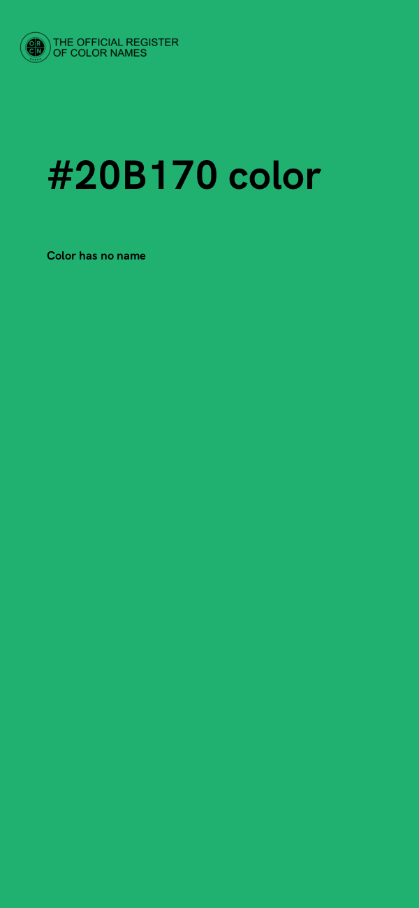#20B170 color image